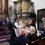 Záber zo slávnostného otvorenia zrekonštruovanej Archívnej veže a Južného bastióna, 2023