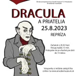 Plagát k podujatiu Dracula a priatelia - repríza 2023 na Oravskom hrade.