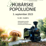 Plagát ku podujatiu "Hubárske popoludnie", 2023.