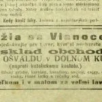 Úryvok z časopisu Naša Orava z 24. decembra 1921