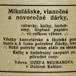 Úryvok z časopisu Naša Orava z 24. decembra 1921