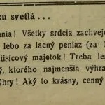 Úryvok z časopisu Naša Orava z 24. decembra 1921