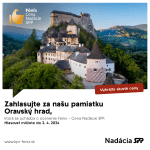 Výzva ku hlasovaniu za Oravský hrad v rámci nadácie SPP Fénix.