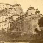 Oravský hrad na jednej z najstarších známych fotografií.