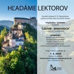 Pracovná ponuka na študentskú sezónnu prácu ako lektor na Oravskom hrade.