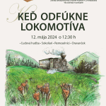 Plagát ku podujatiu Keď odfúkne lokomotíva 2024 na Orabskej lesnej železnici