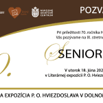 Pozvánka k podujatiu Seniorenky