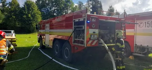 Požiarne cvičenie v areáli Hviezdoslavovej hájovne