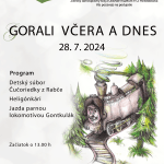 Plagát k podujatiu Gorali včera a dnes 2024.