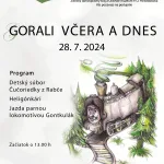 Plagát k podujatiu Gorali včera a dnes 2024.