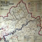 Mapa obrany Oravy proti nacistom po 13. 9. 1944.