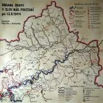 Mapa obrany Oravy proti nacistom po 13. 9. 1944.
