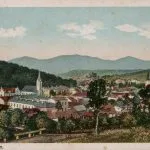 Pohľad na mesto Dolný Kubín v medzivojnovom období.