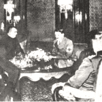 Prezident SR Jozef Tiso na návšteve u Hitlera, 1939 (zdroj zbierkový fond OM H-6952)