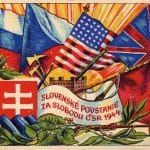 Alegorický plagát o Slovenskom národnom povstaní, 1944 (zdroj dokumentácia OM)