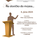 Na slovíčko do múzea plagát