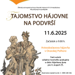 Plagát na podujatie Tajomstvo hájovne na Podvrší