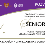 Pozvánka na podujatie Seniorenky 2025