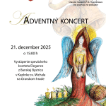 Plagát k podujatiu adventný koncert 2025