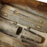 Obr. č. 10: Pohľad do krypty rodu Henkel, súčasnosť. Zdroj: Dokumentácia Oravského múzea P. O. Hviezdoslava