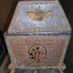 Obr. č. 9: Truhla maloletého Lazara Henkel, 1651. Zdroj: Dokumentácia Oravského múzea P. O. Hviezdoslava.