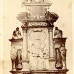 Epitaf grófa Juraja Thurzo na dobovej fotografii.