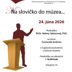 Na slovíčko do múzea jún 2026