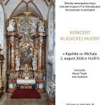 Plagát na Koncert v Kaplnke sv. Michala