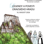 Plagát na podujatie Legendy a povesti Oravského hradu