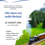 Plagát k podujatiu 100 rokov cez sedlo Beskyd