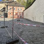 Hlavné nádvorie v príprave stavebných prác