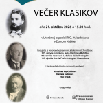 Plagát na podujatie Večer klasikov 2026