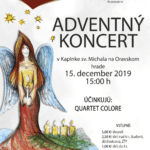 Plagát ku podujatiu "Adventný Koncert 2019".