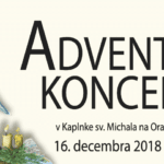 Banner ku podujatiu "Adventný koncert 2018".