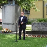 Primátor mesta Dolný Kubín počas príhovoru.