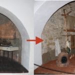 Expozícia Archeológie pred a po rekonštrukcií.
