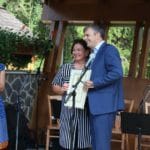 Záber z podujatia "Nech to para tlačí 2018." - Igor Janckulík, Mária Jagnešáková, vľavo Zuzana Ivanova