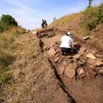 Fotografie z archeologického výskumu na Ostražici 6.