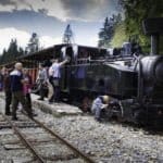 Fotografia areálu Oravskej lesnej železnice.
