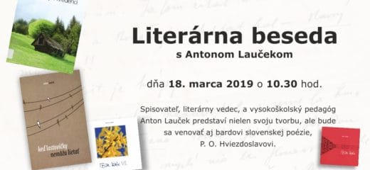 Literárna beseda s Antonom Laučekom