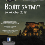 Plagát ku podujatiu "Bojíte sa tmy? 2018".