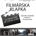 Plagát k podujatiu "Filmárska kvapka 2020".