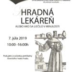 Plagát ku podujatiu "Hradná lekáreň 2019".