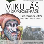 Plagát ku podujatiu "Mikuláš na Oravskom hrade 2019".