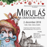 Plagát ku podujatiu "Mikuláš na Oravskom hrade 2018".