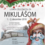 Plagát ku podujatiu "Lesnou železnicou za Mikulášom 2018".