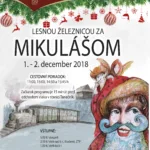 Plagát ku podujatiu "Lesnou železnicou za Mikulášom 2018".