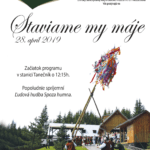 Plagát k podujatiu "Staviame my máje 2019."