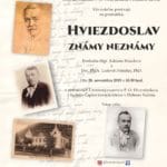 Plagát ku podujatiu "Hviezdoslav známy neznámy 2019".