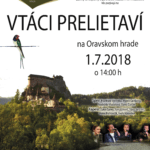 hrad vtaci prelietavi plagát